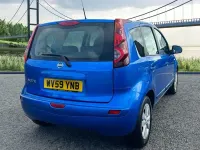 Used Nissan Note Acenta 110 HP (80 kW) 2009 Blue Hatchback