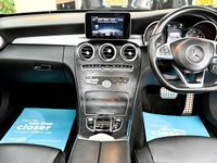 Used Mercedes C250 AMG line 204 HP (150 kW) 2017 Black Cabriolet