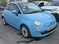 Used Fiat 500 Lounge 69 HP (50 kW) 2013 Blue Hatchback