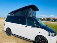 Used VW T5 Trendline 102 HP (75 kW) 2014 White/black Van