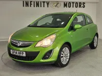 Used Vauxhall Corsa 83 HP (61 kW) 2014 Green Hatchback