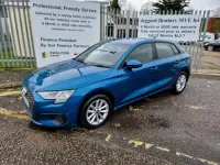 Used Audi A3 Sportback Comfort 150 HP (110 kW) 2020 Mettalic atoll blue Hatchback