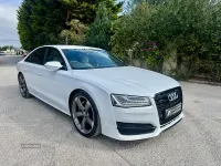 Used Audi A8 Black Edition 262 HP (192 kW) 2017 White Sedan