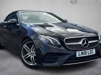 Used Mercedes E220 AMG line 194 HP (142 kW) 2018 Black Cabriolet