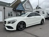 Used Mercedes CLA180 AMG line 122 HP (89 kW) 2017 White Sedan