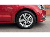 Used VW Polo Match 90 HP (66 kW) 2017 Red Hatchback