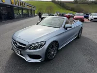 Used Mercedes C300 AMG line 245 HP (180 kW) 2018 Silver Cabriolet