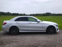 Usado Mercedes C250 AMG Line Premium Plus 2018 Prateado Sedan