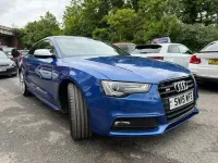 Used Audi A5 Black Edition 272 HP (200 kW) 2015 Blue Coupe