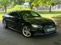 Used Audi A5 Sportback S-Line 190 HP (139 kW) 2018 Black Hatchback