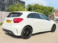 Used Mercedes A180 AMG line 109 HP (80 kW) 2016 White Hatchback