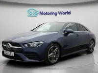 Used Mercedes CLA180 AMG line 136 HP (100 kW) 2022 Blue Coupe