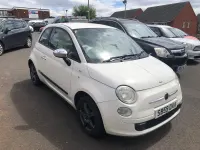 Used Fiat 500 Pop 69 HP (50 kW) 2009 White Cabriolet
