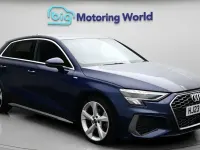 Begagnad Audi A3 Sportback S-Line 150 HK (110 kW) 2023 Blå Halvkombi