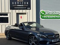 Usado Mercedes C250 AMG line 204 HP (150 kW) 2017 Cinzento Cabrios
