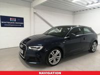 Begagnad Audi A3 S-Line 150 HK (110 kW) 2018 Blå Sedan