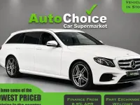Used Mercedes E220 AMG line 194 HP (142 kW) 2017 White Estate