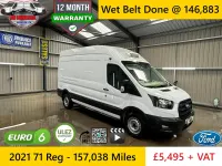 Used Ford Transit 130 HP (95 kW) 2021 White Van