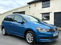 Begagnad VW Touran SE 115 HK (84 kW) 2018 Blå Minibuss