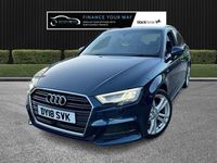 Used Audi A3 Sportback S-Line 116 HP (85 kW) 2018 Blue Hatchback