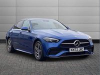 Used Mercedes C300e AMG line 313 HP (230 kW) 2022 Blue Sedan