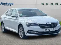 Used Skoda Superb SE L 190 HP (139 kW) 2020 Moon white metallic Hatchback