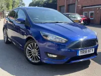 Used Ford Focus ST-Line 140 HP (102 kW) 2018 Blue Hatchback