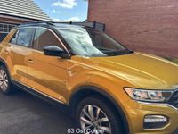 Used VW T-Roc Design 150 HP (110 kW) 2020 Yellow SUV