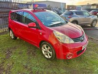 Used Nissan Note N-TEC 90 HP (66 kW) 2012 Red MPV