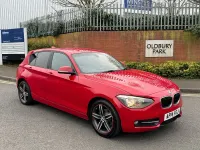 Used BMW 114 Sport Line 2014 Red Hatchback