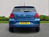 Used VW Polo Match 60 HP (44 kW) 2016 Blue Hatchback