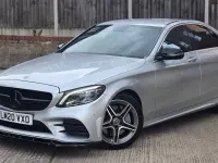 Used Mercedes C300 AMG line 258 HP (189 kW) 2020 Silver Sedan