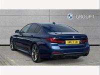 Used BMW M550 Shadowline 530 HP (389 kW) 2022 Blue Sedan