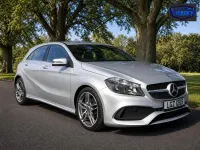 Used Mercedes A180 AMG line 109 HP (80 kW) 2018 Silver Hatchback
