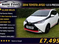 Used Toyota Aygo x-press 68 HP (50 kW) 2014 White Hatchback