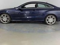 Used Mercedes E350 AMG line 258 HP (189 kW) 2017 Blue Coupe