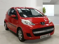 Used Peugeot 107 68 HP (50 kW) 2010 Red Hatchback