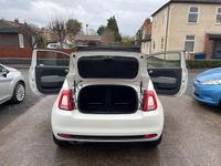 Used Fiat 500C Pop Star 69 HP (50 kW) 2017 White Cabriolet