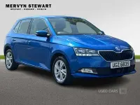 Begagnad Skoda Fabia SE 2021 Blå Halvkombi