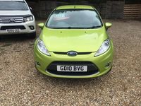 Used Ford Fiesta Zetec 2010 Green Hatchback
