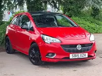 Used Vauxhall Corsa Edition 90 HP (66 kW) 2015 Red Hatchback