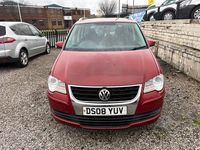 Used VW Touran SE 105 HP (77 kW) 2008 Red MPV