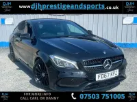 Used Mercedes CLA220 Shooting Brake AMG line 177 HP (130 kW) 2017 Black Estate
