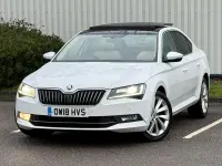 Used Skoda Superb SE L Executive 150 HP (110 kW) 2018 White Hatchback