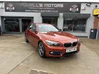 Used BMW 118 Sport Line 136 HP (100 kW) 2017 Sunset orange metallic paint Hatchback
