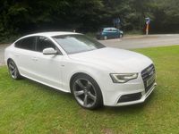 Begagnad Audi A5 Black Edition 2014 Vit Sportkupé