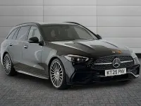 Used Mercedes C300 AMG Line Premium Plus 274 HP (201 kW) 2025 Obsidian black Estate