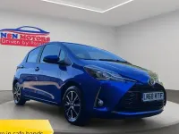 Used Toyota Yaris 101 HP (74 kW) 2018 Blue Hatchback