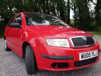 Used Skoda Fabia Classic 64 HP (47 kW) 2005 Red Hatchback