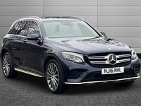 Used Mercedes GLC250 AMG line 204 HP (150 kW) 2016 Cavansite blue Estate